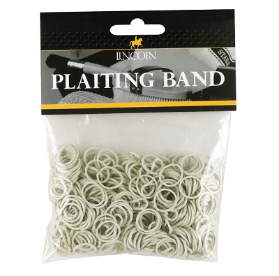 Lincoln Plaiting Bands 500s White