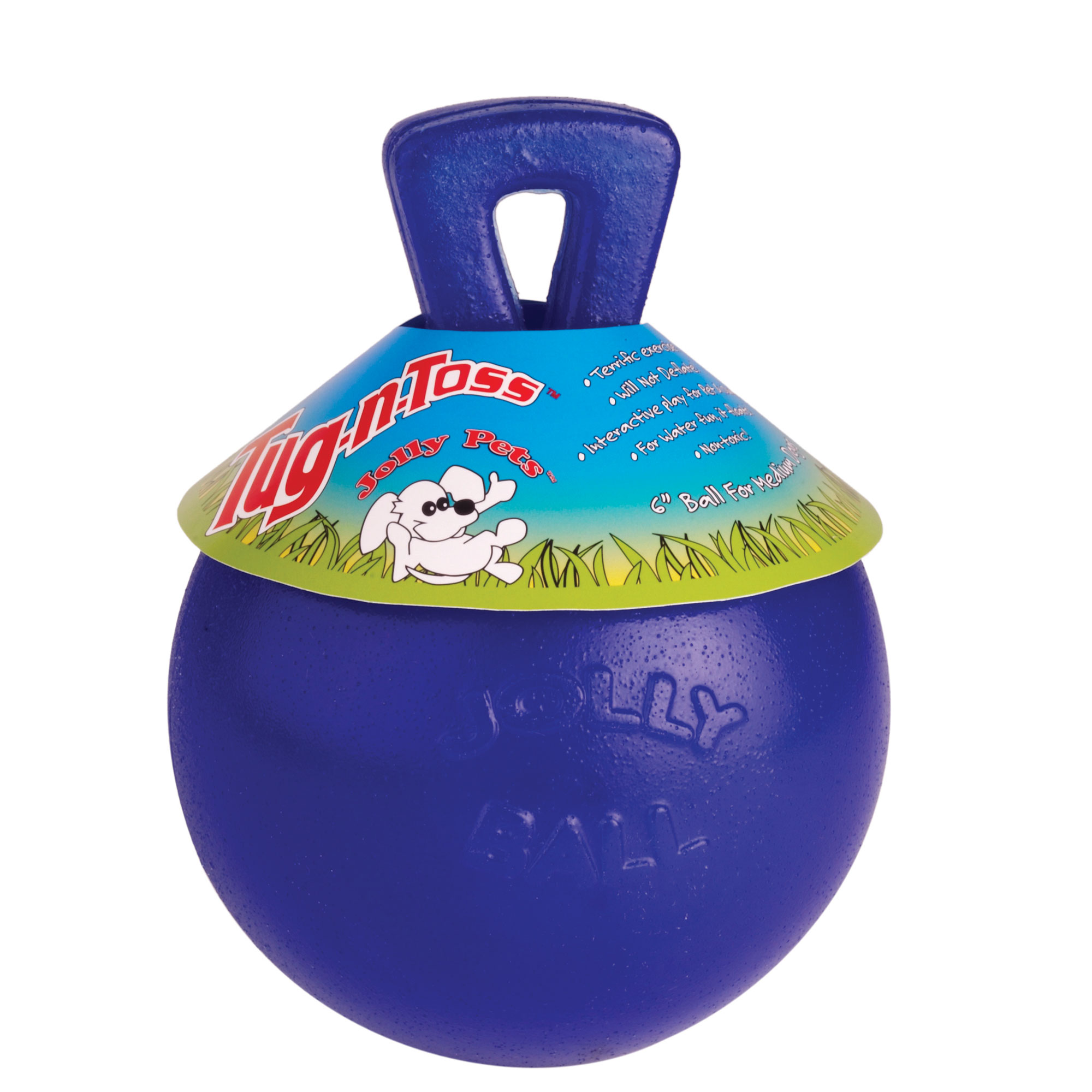 Jolly Ball Tug-N-Toss Blue 15cm