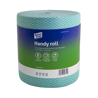 Handy Roll Wiper Green (22x37cm) x 350 sheets  x 2 rolls