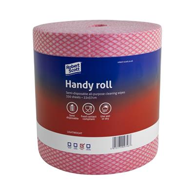 Handy Roll Wiper Red (22x37cm) x 350 sheets  x 2 rolls