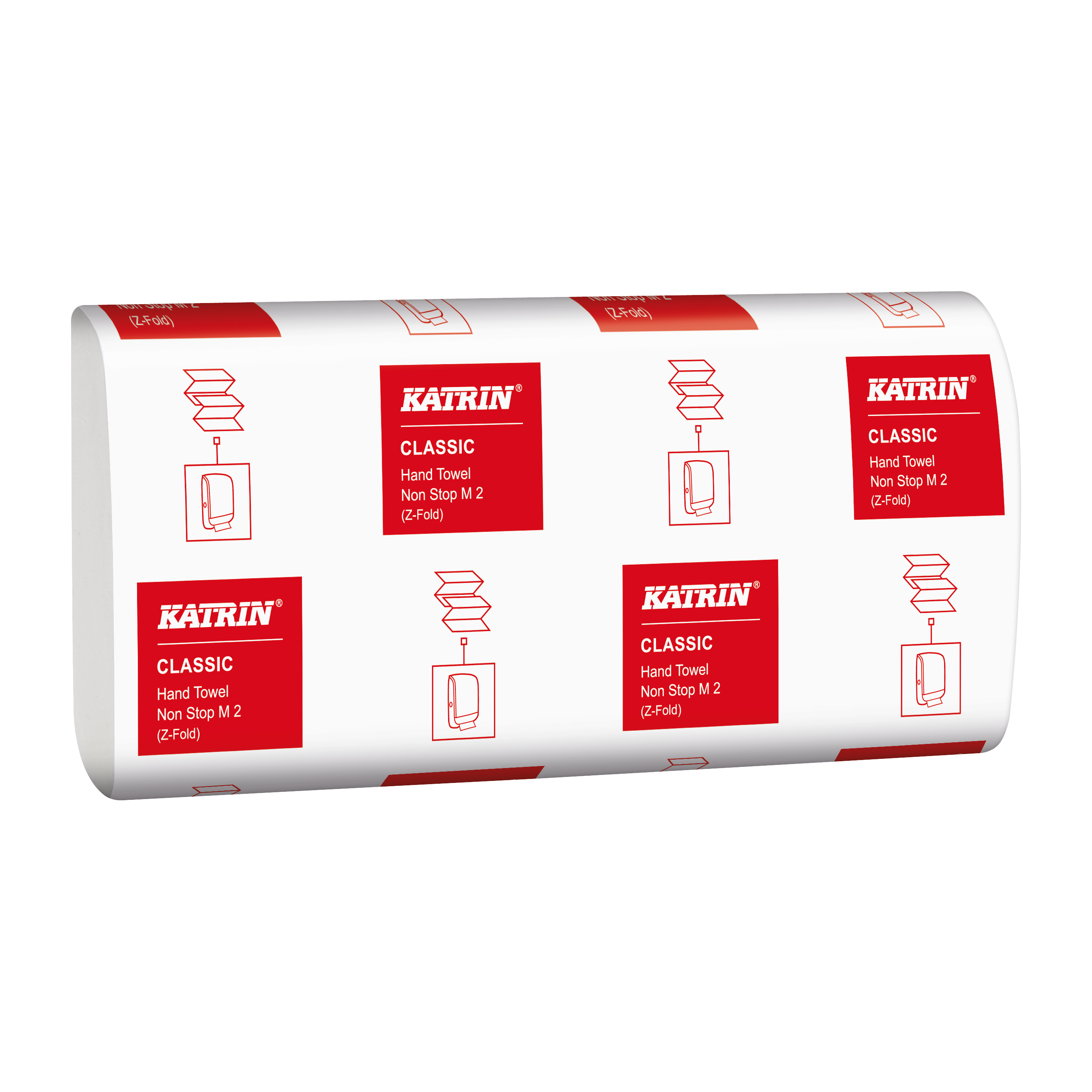 Katrin Classic Z Fold Hand Towel White 2ply Non Stop x 4000 sheets