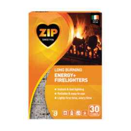 Zip Long Burning Energy+ Firelighters x 30