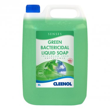 Cleenol Senses Green Liquid Soap Bactericidal 5L x 2