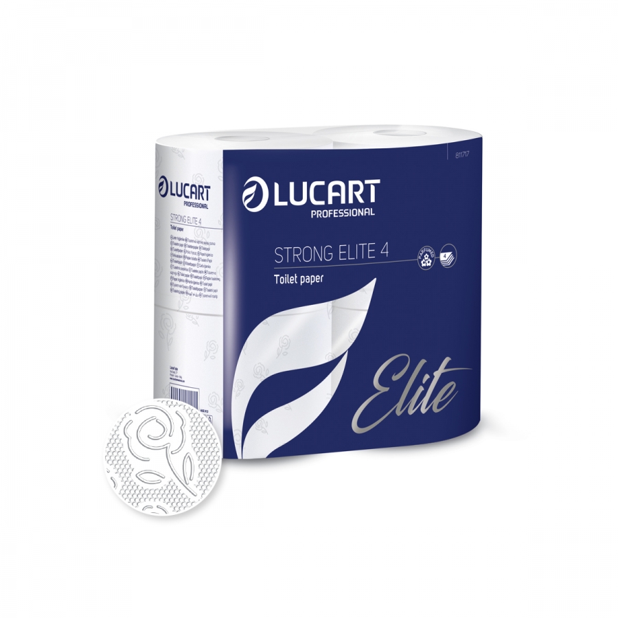 Lucart Strong Toilet Rolls 4Ply 140 sheets 19m x 56 rolls