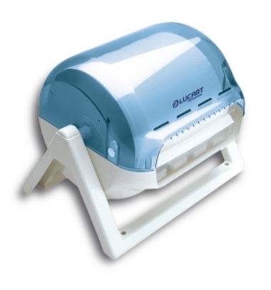 Lucart Wiper Roll Dispenser Wall & Table Plastic White/Blue