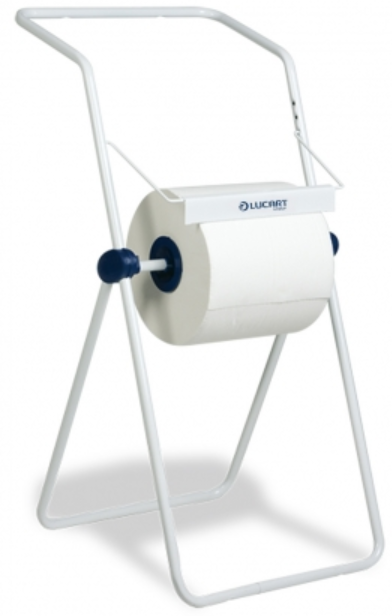 Lucart Wiper Roll Dispenser Floor Stand Metal White