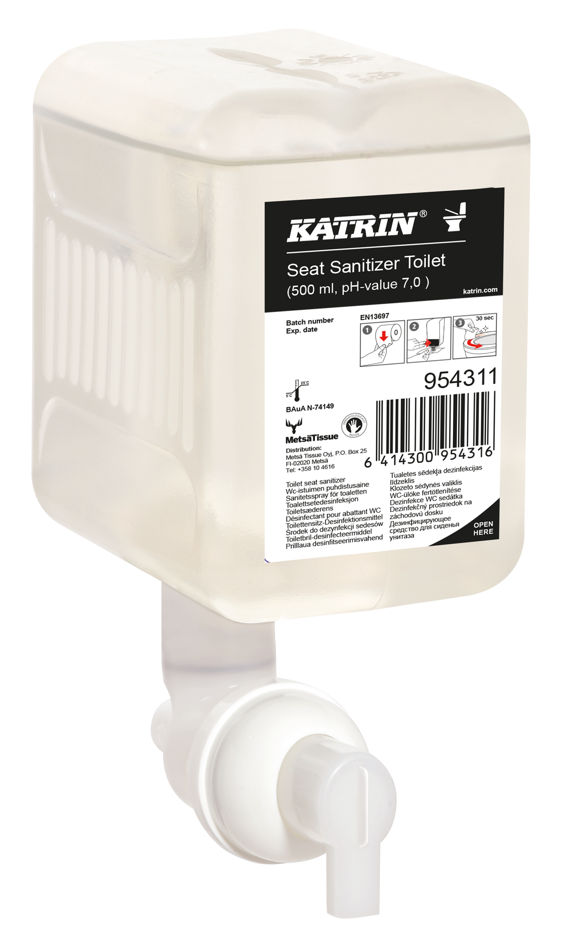 Katrin Toilet Seat Sanitizer 500ml x 12