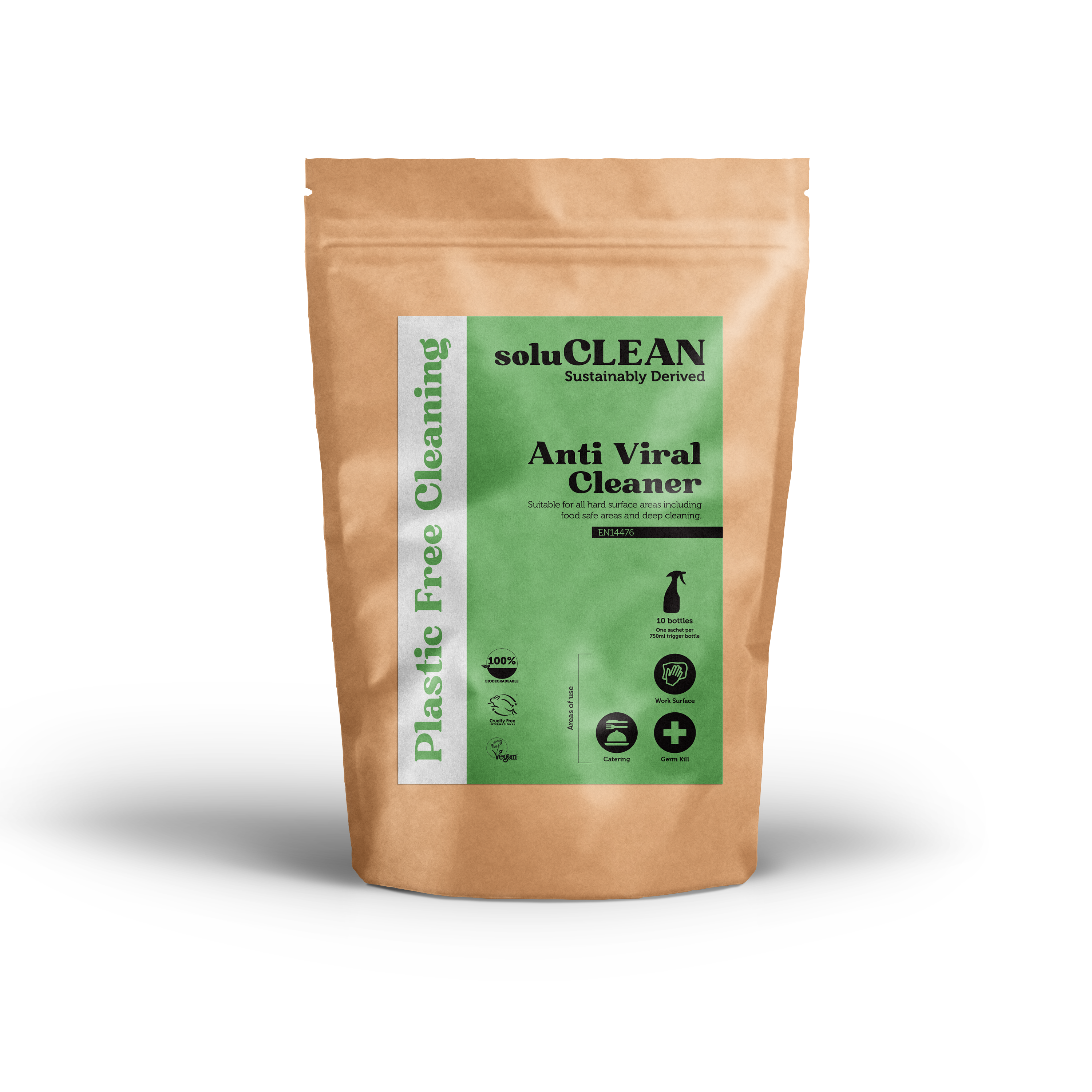 soluCLEAN Anti Viral Cleaner Sachet 750ml x 10