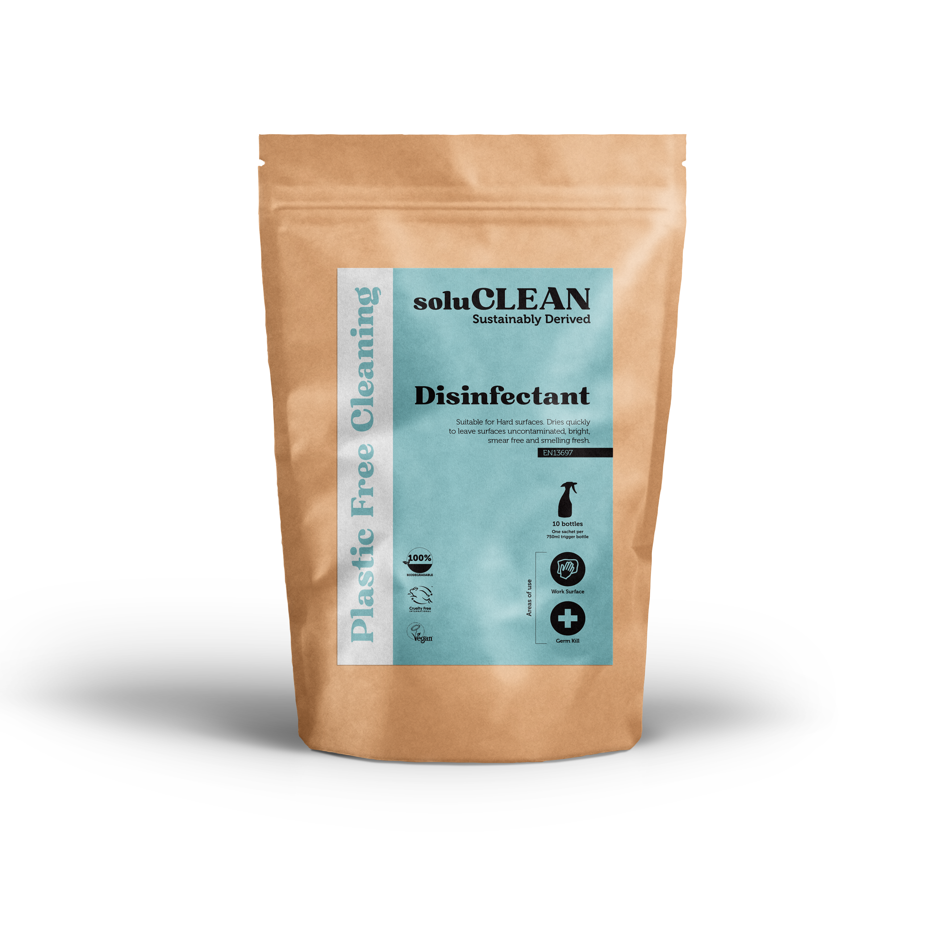 soluCLEAN Disinfectant Fragranced Sachet 750ml x 10