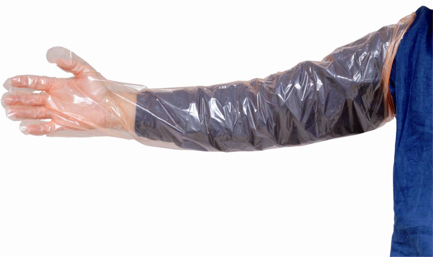 PRO Copolymer Veterinary AI Gloves Orange 30Mu 29x88cm x 1000