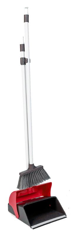 Dosco Hygiene Lobby Dustpan & Brush Set Red