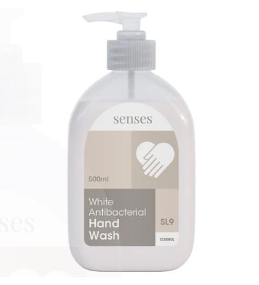 Cleenol Senses Antibacterial Hand Wash White 500ml x 6