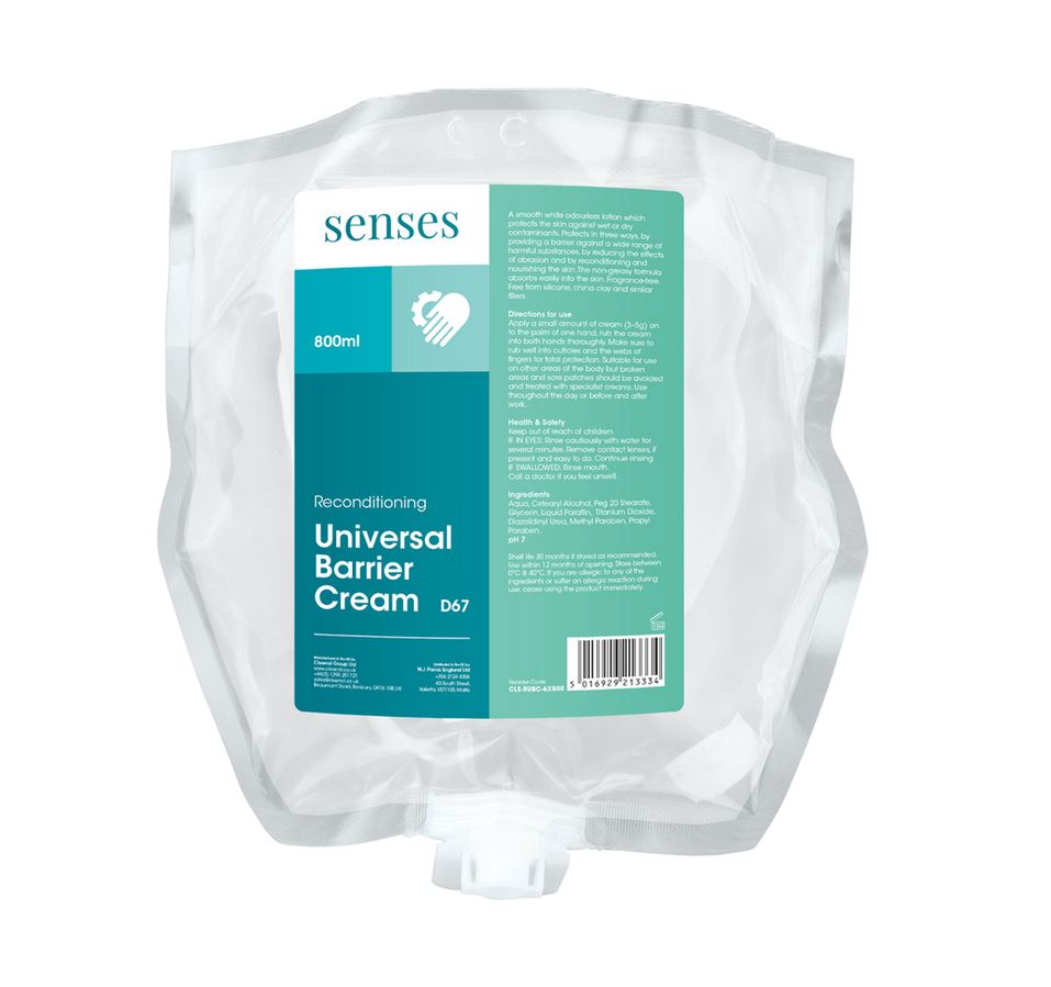 Cleenol Senses Reconditioning Universal Barrier Cream 800ml x 6