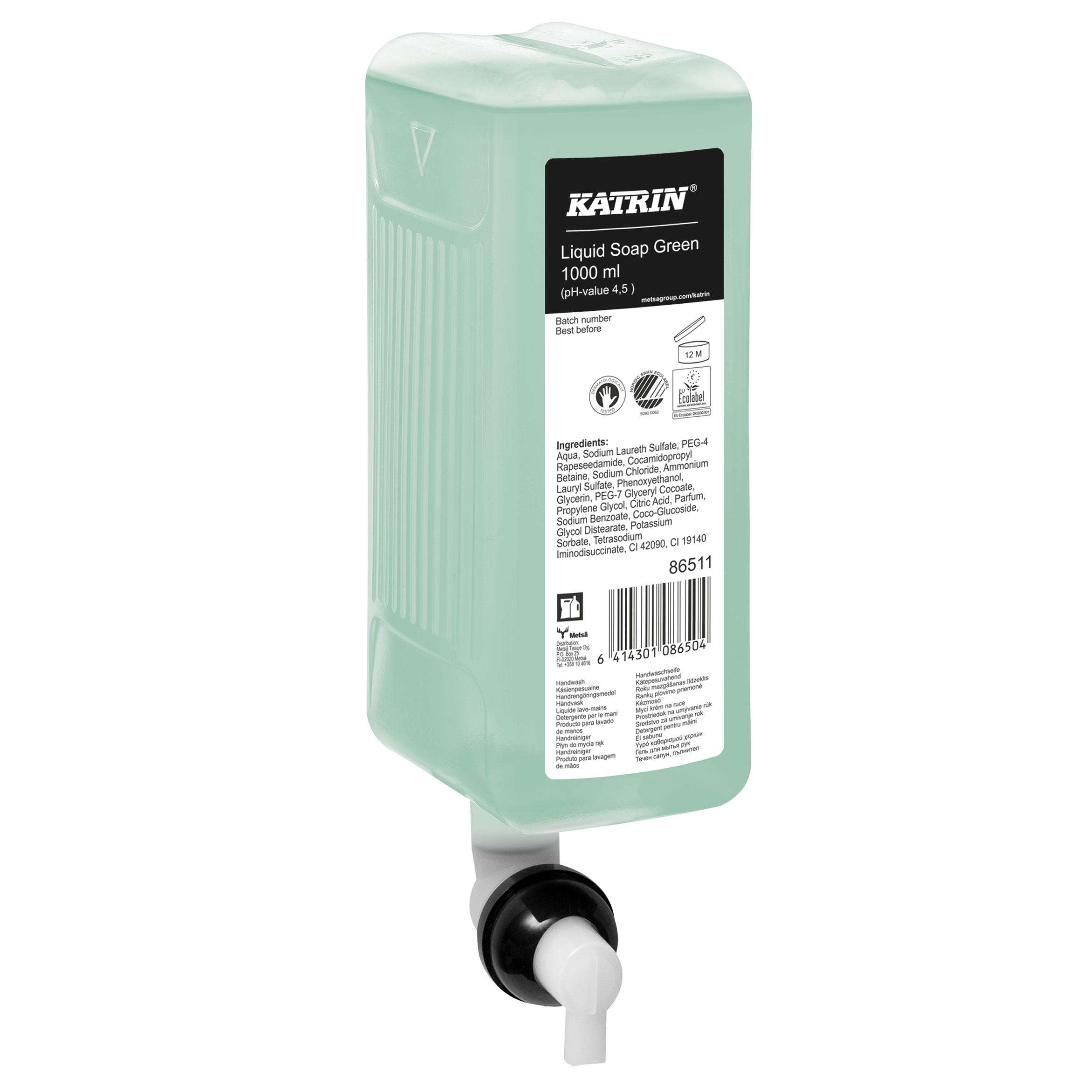 Katrin Liquid Soap GREEN 1000ml x 6