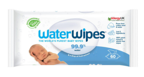 WaterWipes Sensitive Baby Wipes x 60 sheets x 12packs