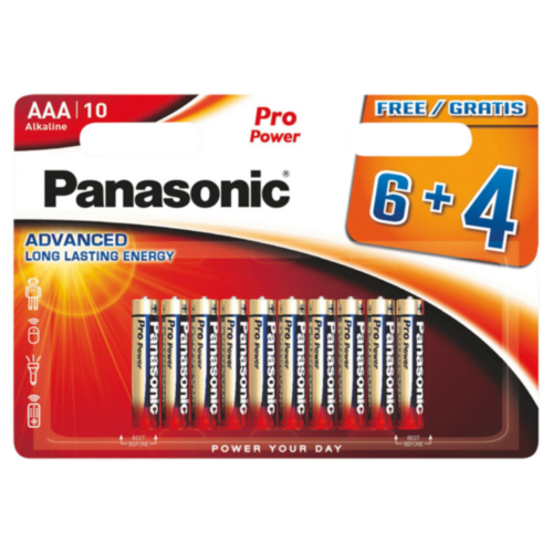 Panasonic Battery Type AAA x 10 (6 + 4 free)