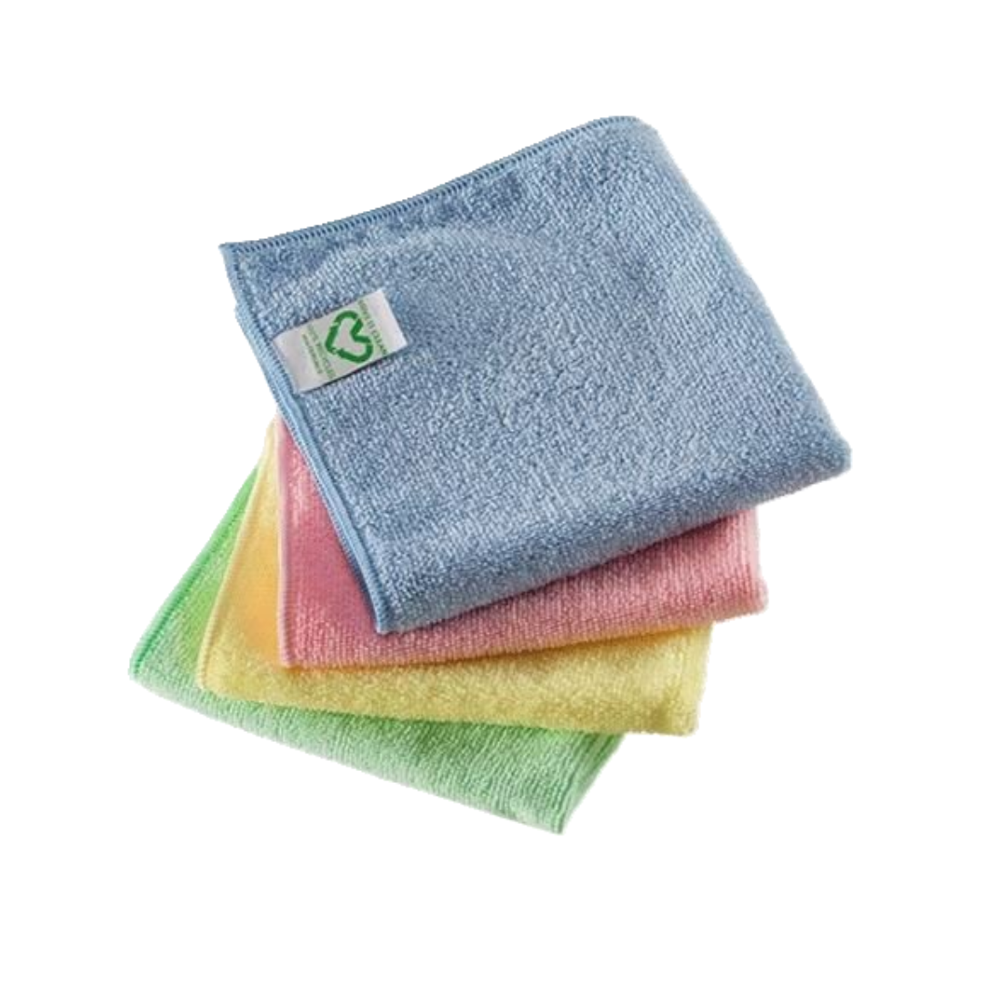Vileda r-MicroTuff Swift Microfibre Cloth (38x35cm) Red x 5