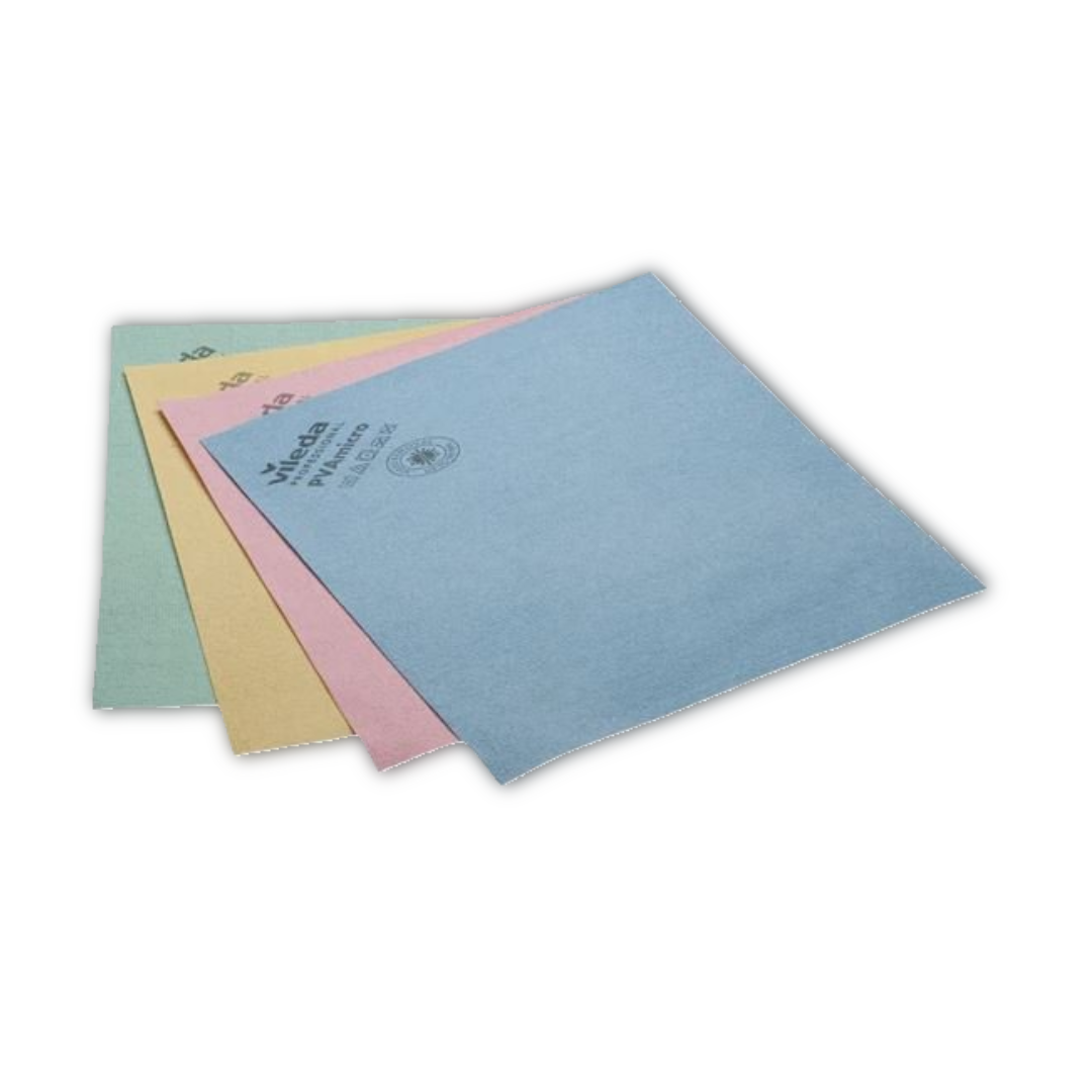 Vileda PVA Micro Microfibre Cloth (38x35cm) Blue x 5