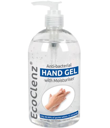 EcoClenz Hand Sanitiser Gel 75% Alcohol 500ml