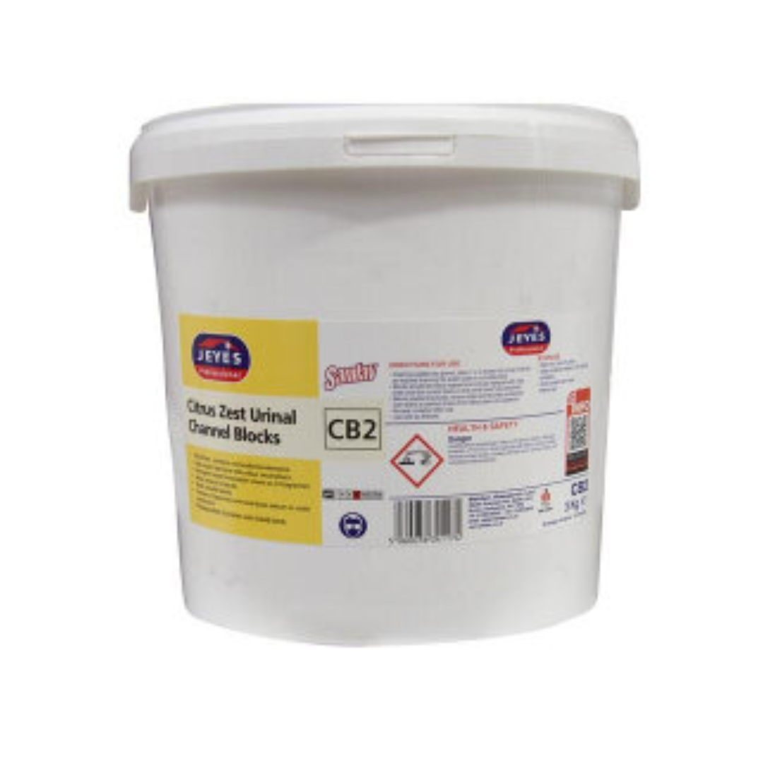 Jeyes CB2 Citrus Zest Urinal Channel Blocks 3Kg