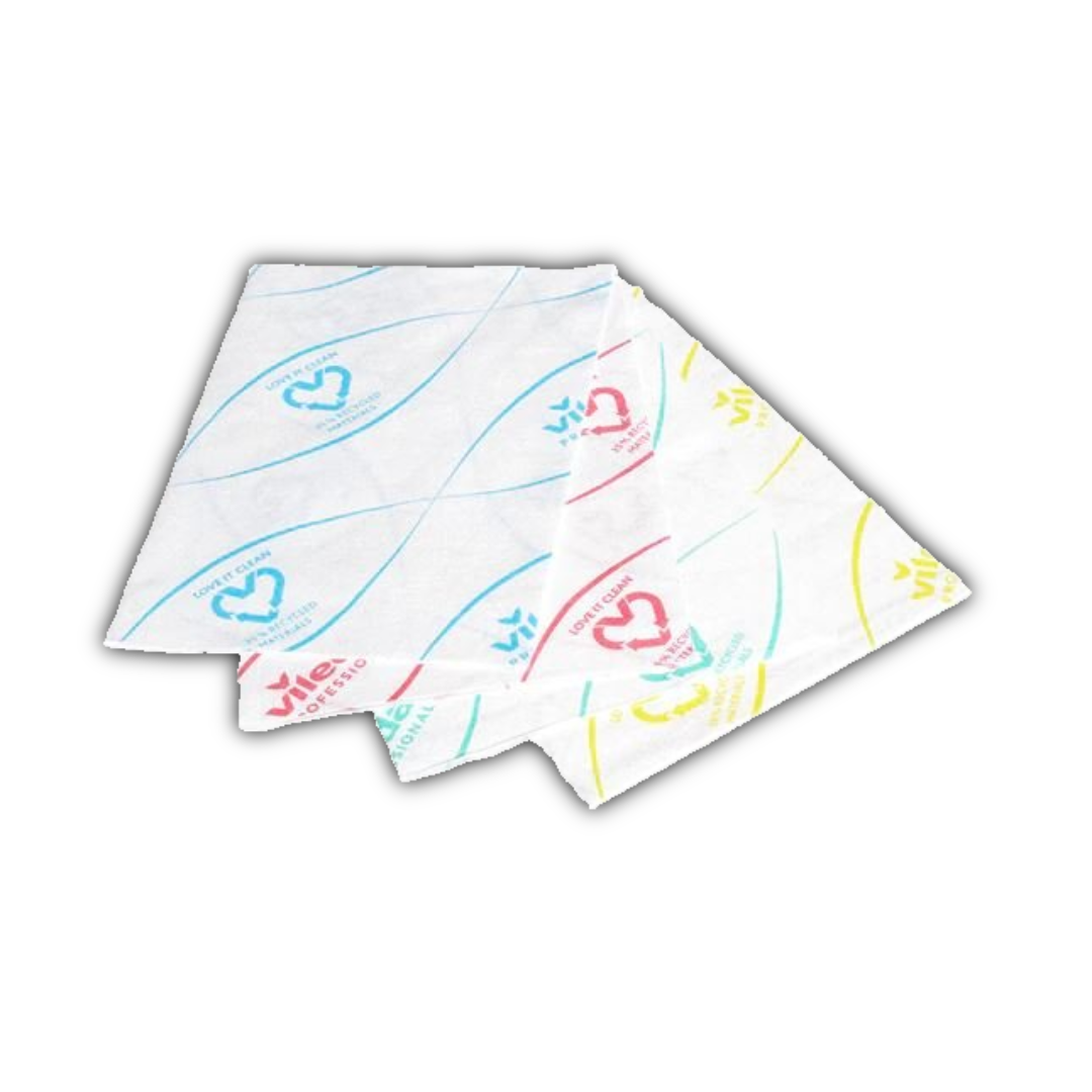 Vileda r-MicronSolo Microfibre Cloth (40x30cm) Blue x 100