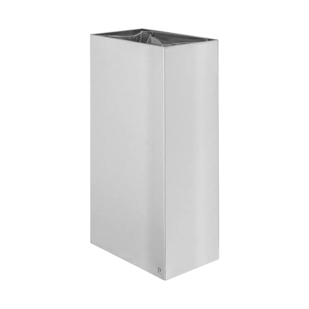 Dolphin Wall Mounted/Free Standing Brushed Stainless Steel Bin 24L