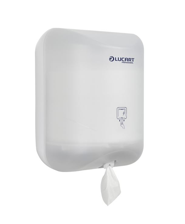 Lucart L-One Mini Toilet Roll/Wiper Dispenser Frosted (New)