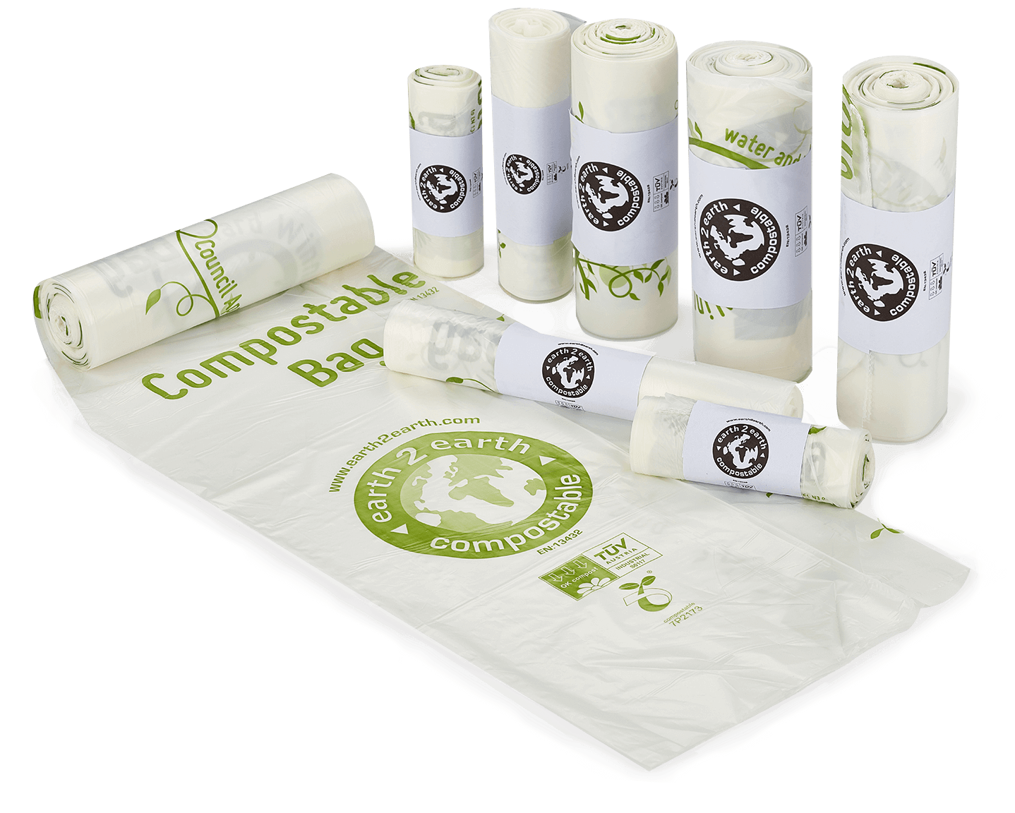 earth2earth Compostable Sacks (18x18)  x 500