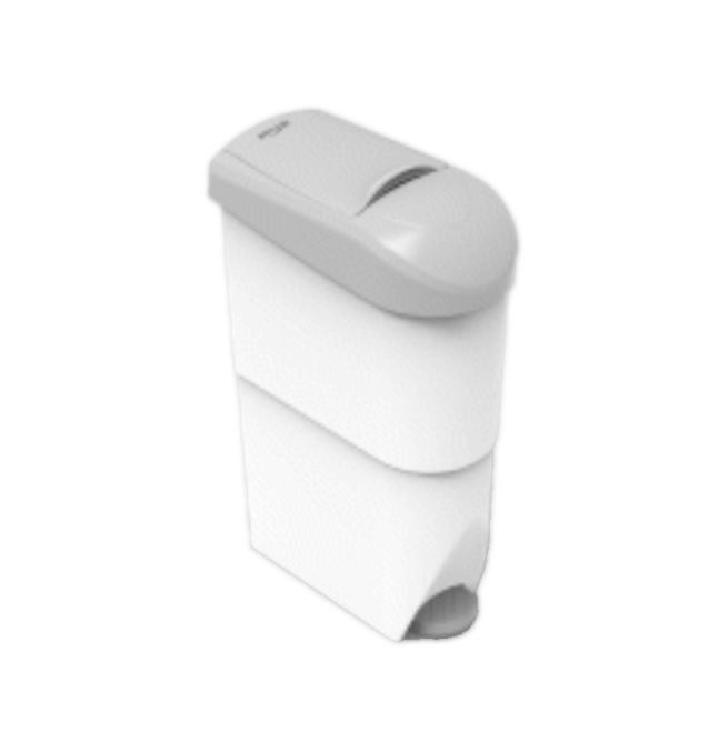 Feminine Hygiene Unit White/Grey Lid 15L