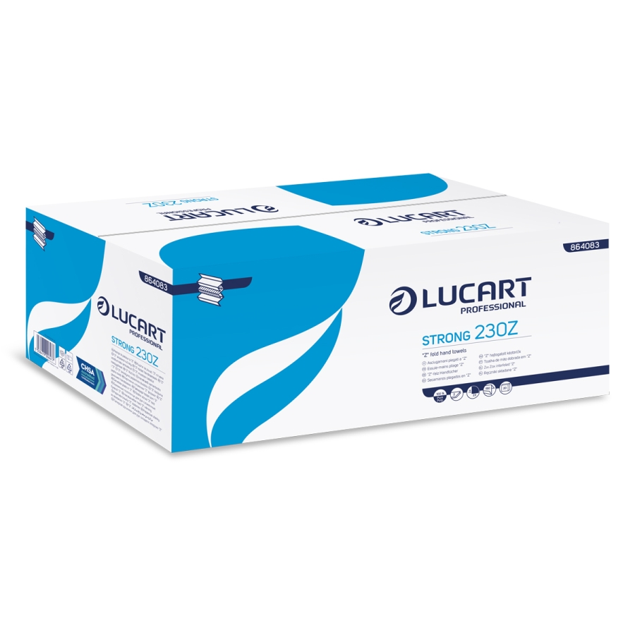 Lucart Strong 230 Z Fold Hand Towel White x 3000 Sheets