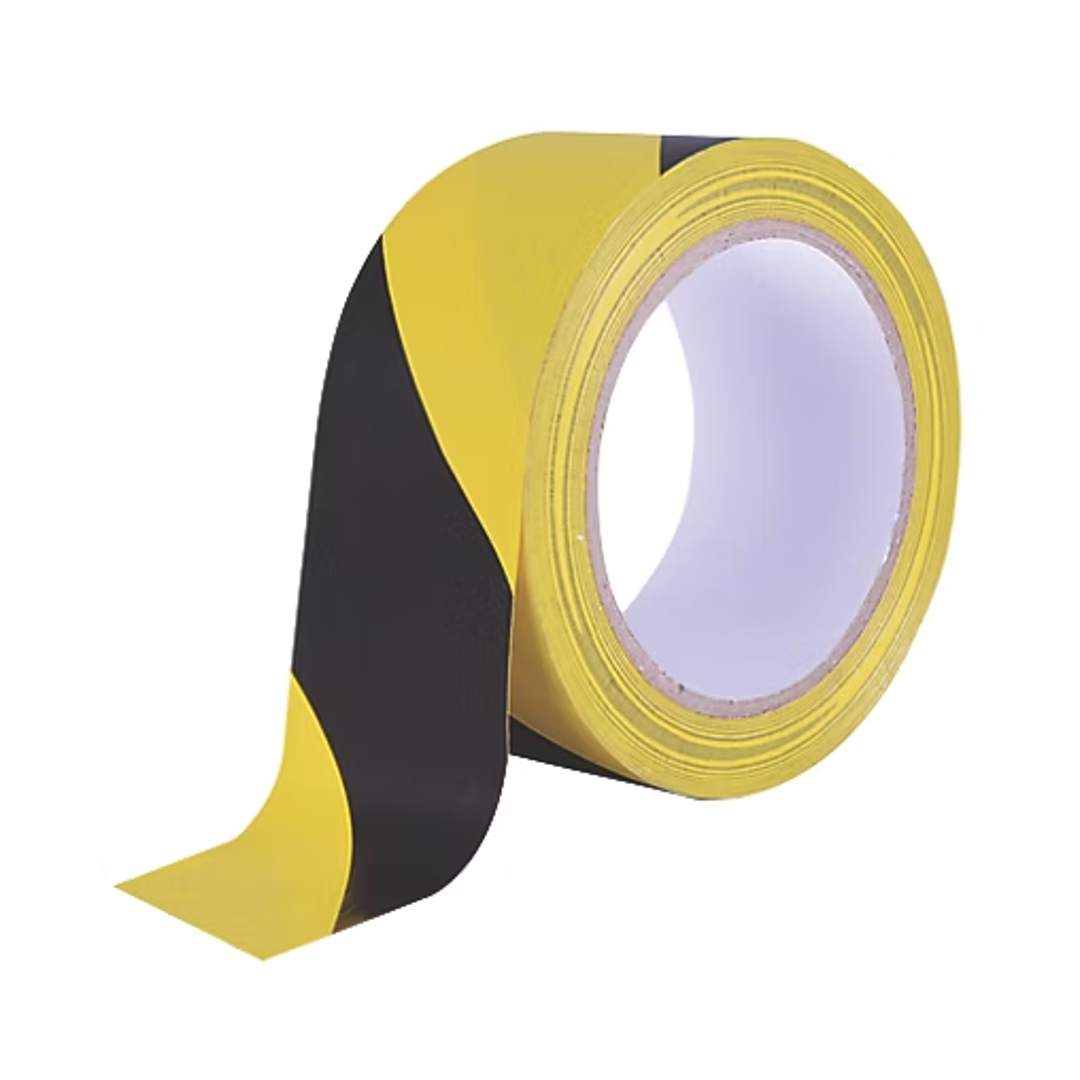 Hazard Tape Yellow & Black 33m x 50m