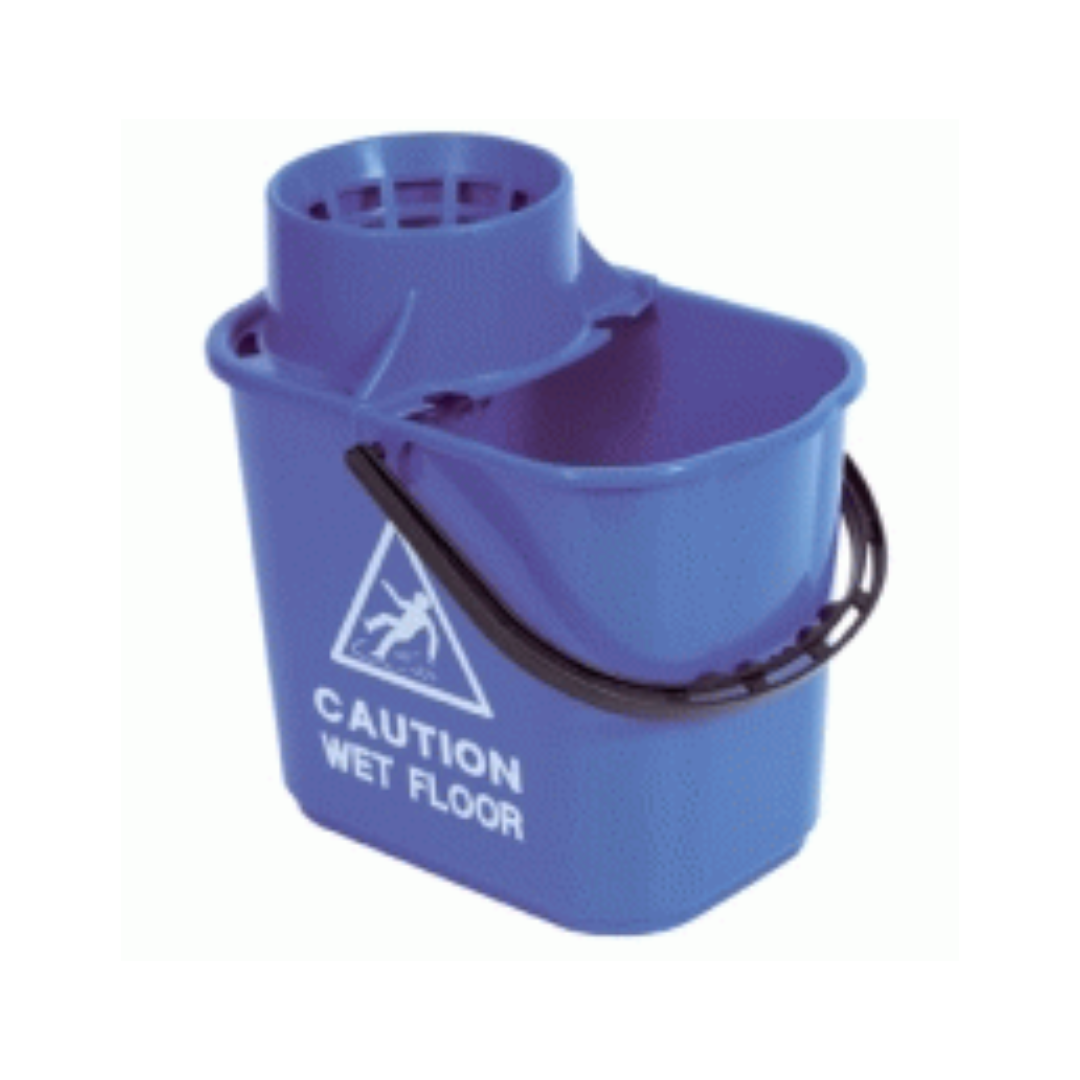 Plastic Mop Bucket & Wringer Blue 15L