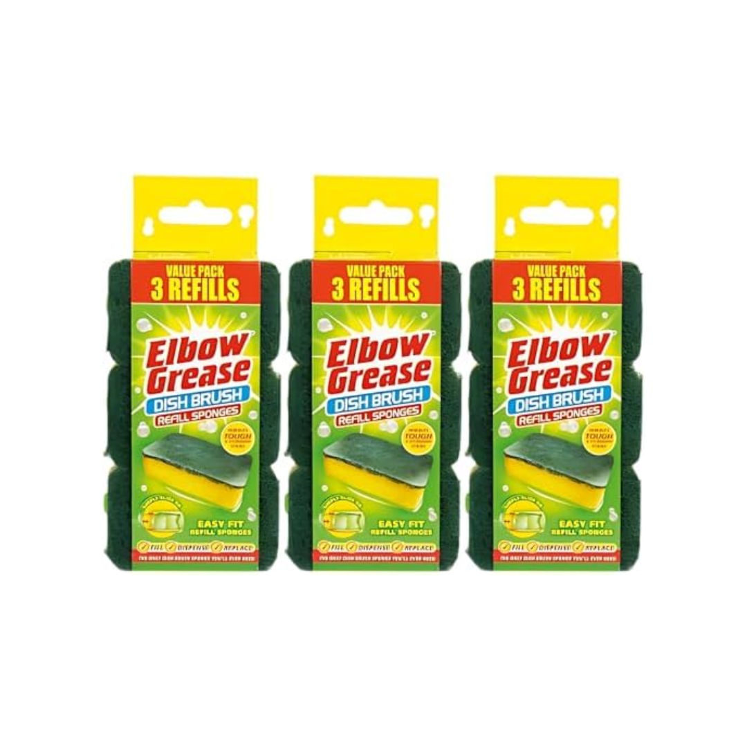 Elbow Grease Washing up Brush Refill Heads x 3