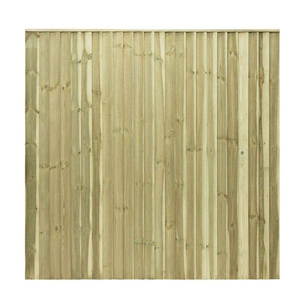 Feather edge fencing panel