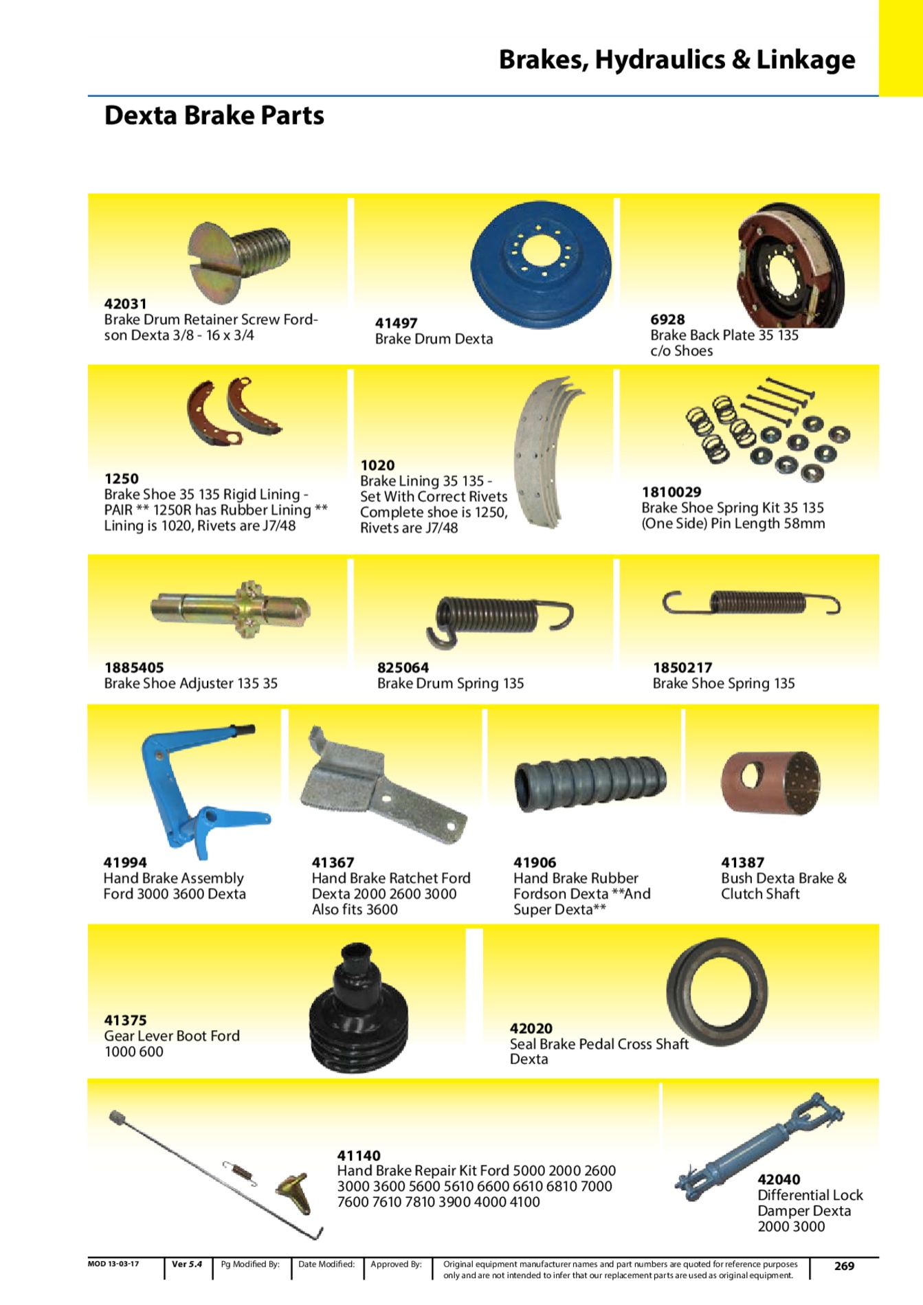 Hand Brake Assembly Ford 3000 3600 Dexta Clifford's Tractor Parts