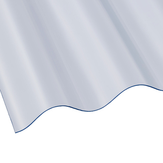 Vistalux 3" ASB Profile PVC Roofing Sheet (Heavy Duty 1.1mm) 3050mm x 762mm - Clear