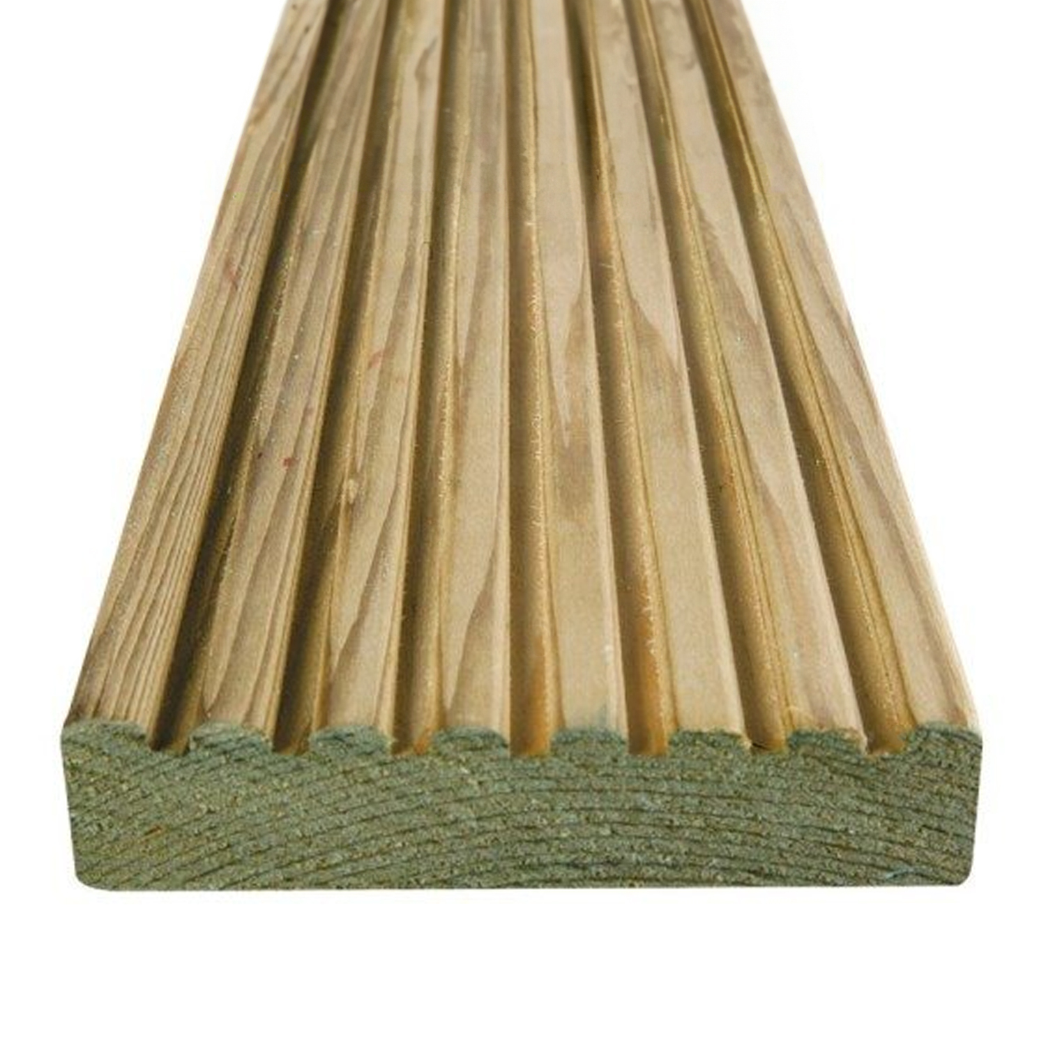 Treated Timber Deck Board 32mm x 125mm x 3.6m (Finished Size: 27mm x 118mm)