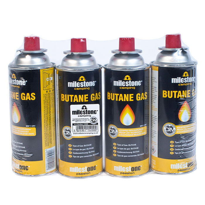 Milestone Camping Stove Gas 4 Pack