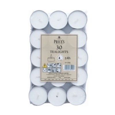 Prices Tealights 30pc